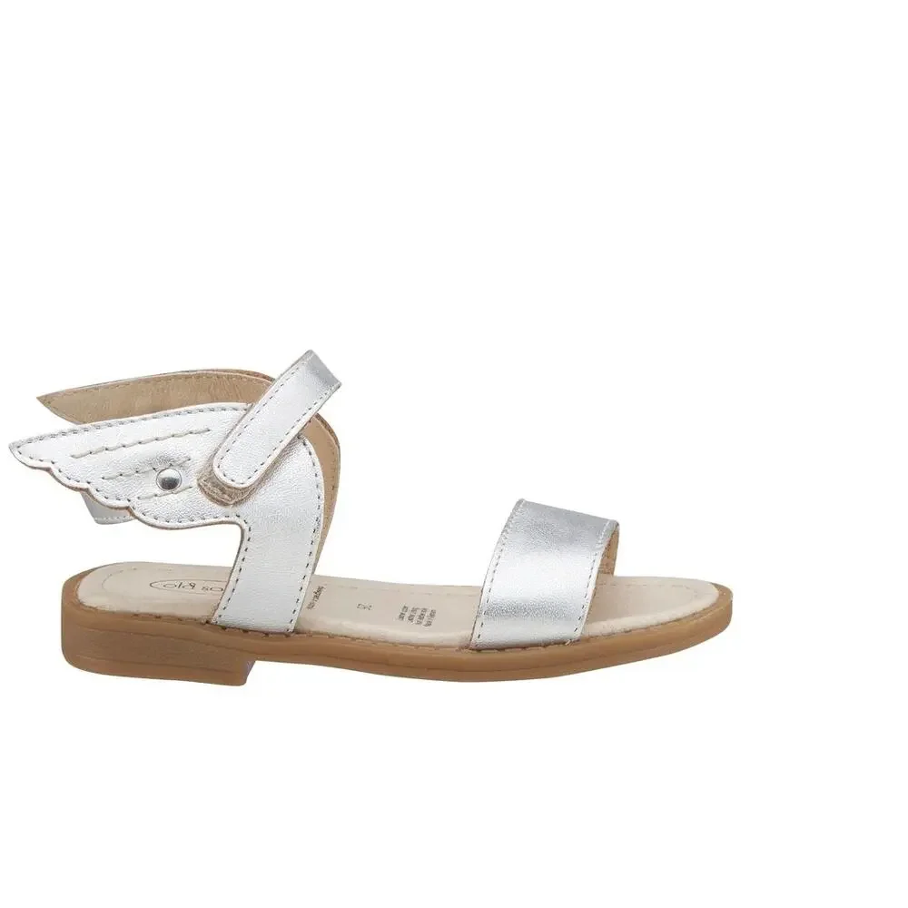 Old Soles 36 Kids Girl Flying Leather Sandals in Silver big kids girls sz 4 $66